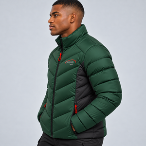 Veste matelassée coupe-vent pour homme avec tissu durable de haute qualité, isolation thermique, finition hydrofuge, design léger et confortable - Product Image 5