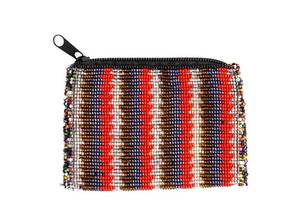 Sac à main rectangulaire ALI FASHION ART fait main, brodé de fleurs perlées, multicolore, avec fermeture éclair, artisanat textile pour les fêtes - Product Image 2