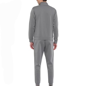 Chándal Deportivo para Hombre en Color Gris con Bloques de Color, Cierre de Cremallera, Transpirable, para Otoño, Corte Regular, con Bolsillos Laterales - Product Image 2