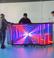Cabina de DJ Portátil Personalizada con Pantalla LED Plegable de 6/8 Secciones para Discotecas y Clubes Nocturnos