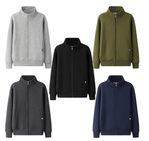 Comfortable Winter Polar Fleece <b>Jacket</b> With Stand Collar Front Logo Breathable <b>Lightweight</b> Windproof <b>Men's</b> Sherpa <b>Jacket</b> - Product Image 1