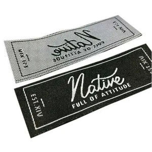 Étiquettes tissées personnalisées pour vêtements, haute densité, sur mesure - Product Image 5