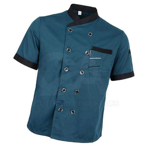 Chaqueta de Chef Premium para Uniformes de Cocina Profesional, Chaqueta de Chef Transpirable de Manga Corta para Personal de Restaurante, Doble Botonadura - Product Image 3
