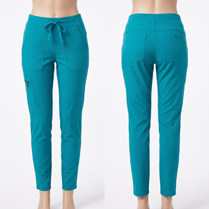 Pantalones Médicos Unisex Blackhardson, 180 GSM, Tela de Poliéster, Rayón y Spandex, Color Azul Turquesa, Bolsillos Tipo Cargo, Uniforme Médico, Bordado Personalizado - Product Image 6