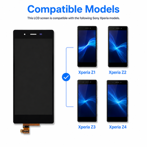 Pièces de rechange pour réparation d'écran tactile LCD de téléphone portable de qualité supérieure pour la série Xperia Z1 à Z4 - Product Image 3