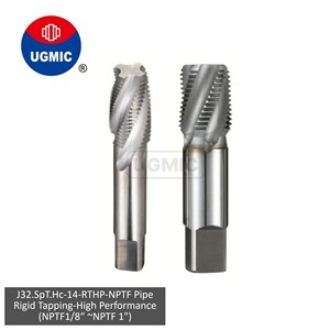 J32.SpT.Hc-14-R.T.H.P-NPTF1/4" 3/8" 1/2" 3/4" 1"-NPTF Tarières pour tuyaux Dryseal, Dryseal, Filetage - Canne filetée à spirale - HSS-Co - Tarières JIS - Product Image 1