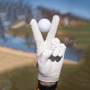 Gant de golf en peau de mouton Elite, véritable cuir Cabretta, confort optimal, tenue durable, performance professionnelle, gants de golf blancs - Product Image 4