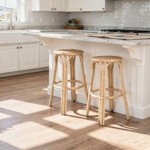 Tabourets de bar en rotin pour comptoir de cuisine, meubles écologiques, prix le plus bas, tabouret haut en cannage - Product Image 5