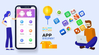 Solutions de Cloud Computing pour applications web mobiles multiplateformes, services de serveurs réseau, stock Inde