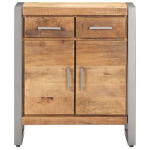 23.6 \ "x13.8 \" x28.3 \ "credenza in legno di Mango grezzo - Product Image 2