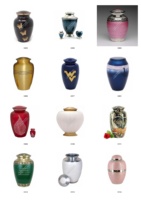 Urna para Adultos de Aleación de Aluminio Personalizable de Alta Calidad, Estilo Europeo, Opción de Monumento, para Cremación de Mascotas, Artículos Funerarios Ecológicos