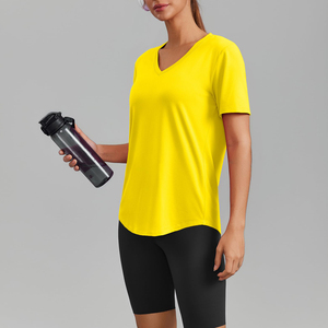 Easy Move Women Gym T Shirt Top Active Motion Clothing Flexible Workout Gear For Ladies <b>Comfortable</b> Training T Shirt for Women - Product Image 3
