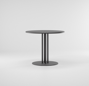 Table basse ronde moderne et durable avec piétement en métal noir, meuble d'appoint minimaliste pour salon, Metal Drake - Product Image 3