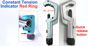 เครื่องตัดท่อโครงสร้างสปริงปรับขนาดได้รวดเร็ว 6~67 มม. พร้อมใบมีด HSS - Product Image 3