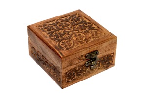 Boîte en bois gravée au laser personnalisée en gros, boîte à bijoux gravée au laser, boîte de rangement professionnelle en gros - Product Image 2