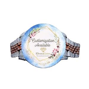 นาฬิกาฮิปฮอป Elvoragems แบบกำหนดเอง ประดับด้วยคริสตัลมอยส์ซาไนต์ VVS และแซฟไฟร์ |   สายสแตนเลสสตีลสุดหรูสำหรับทุกเพศ ทนน้ำได้ 10 บาร์ - Product Image 3