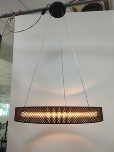Lámpara Colgante Moderna Negra con Anillo, LED, Control Remoto, Base E26, Altura Ajustable, Lámpara de Metal para Comedor - Product Image 5