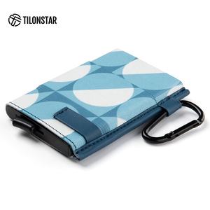 Porte-cartes RFID en aluminium TILONSTAR TVC213 à chargement par le haut, extensible et élastique, avec poche pop-up - Product Image 2