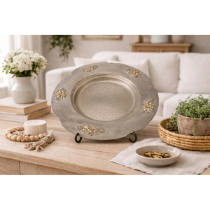 Plato de metal más popular para una cena ordenada y saludable, con base de metal de calidad que no mancha. - Product Image 1