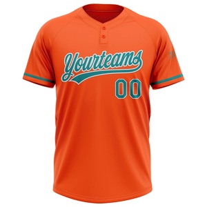 Maillot d'équipe de softball Elite Orange, motif graphique moderne, polyester de qualité supérieure, logo personnalisé, nom et numéro, fabricant - Product Image 3