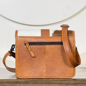 Hot Selling Handcrafted Tooled Leather Crossbody <b>Messenger</b> <b>Bag</b> Stylish Floral Buckle Pattern <b>Women</b> Multi Uses Shoulder Purse <b>Bag</b> - Product Image 5