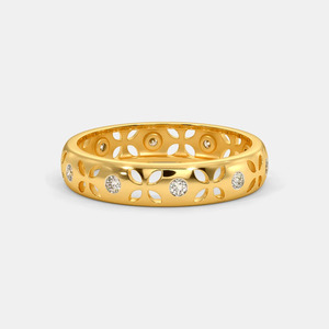 แหวนทอง 14K ประดับเพชรแล็บโกรว์ ลายดอกไม้ - Product Image 6
