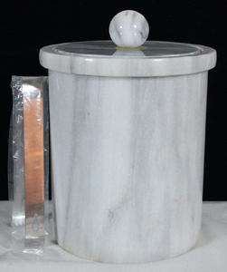 Seau à glace en marbre au design moderne avec couvercle, seau à glace pour bar et seau à glace pour vin rouge, seau à glace sur mesure très demandé - Product Image 1