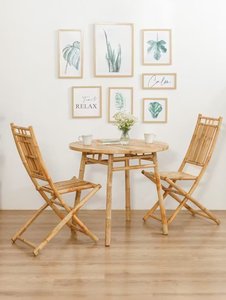 Wholesale <b>Bamboo</b> <b>Table</b> Rustic Style Eco <b>Bamboo</b> Furniture for Dining Room Cafe Outdoor Garden Custom Design Available - Product Image 6