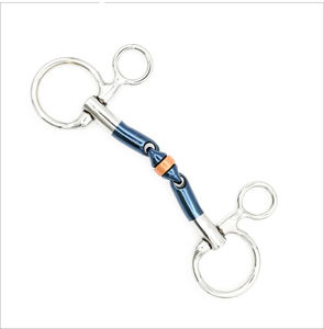 Productos Ecuestres de Acero Inoxidable Antideslizantes y Antioxidantes, Bocados para Caballos de Titanio de Doble Articulación para Salto y Competición - Product Image 2