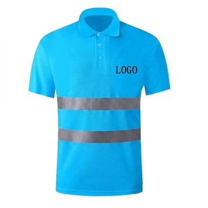 เสื้อโปโลโพลีเอสเตอร์สำหรับงานก่อสร้าง สะท้อนแสง มองเห็นได้ชัดเจน แห้งเร็ว ระบายอากาศได้ดี สำหรับผู้ชาย พร้อมโลโก้แบบกำหนดเอง - Product Image 1