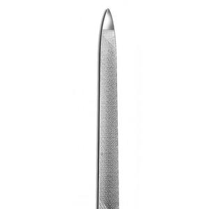 Lime à ongles double face en acier inoxydable de qualité supérieure, pointe affûtée, grain 100, durable, style classique, outil de manucure et pédicure - Product Image 1