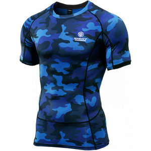 Camiseta de Compresión Personalizada de Manga Corta para Surf, MMA, BJJ, Rashguard Sublimado, Elástico, Ligero, de Spandex/Poliéster, de Secado Rápido - Product Image 5