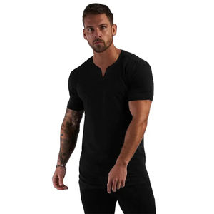 T-shirts personnalisables pour hommes 100 % coton, séchage rapide, anti-plis, pour la gym, le sport, la fitness, respirants, impression numérique - Product Image 3