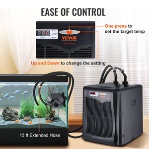 Enfriador de Agua Hidropónico de 110 Galones (416 L) para Acuarios, Compresor de Refrigeración Silencioso de 1/3 HP para Agua de Mar y Agua Dulce - Product Image 6