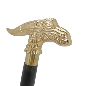 Bâton de marche en bois avec poignée en aluminium, bâton de marche en bois de randonnée de Camping, bâton de marche nautique de Style Vintage de styliste - Product Image 4