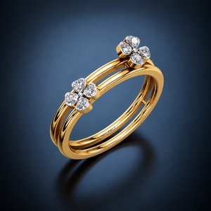 Bague de fiançailles et d'anniversaire de luxe pour femme, inspirée de la nature, avec diamant de laboratoire, en or 10K 14K 18K ou en argent 925 935 - Product Image 1