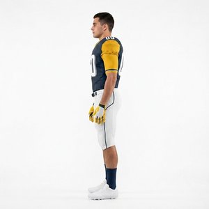 Quick Dry Polyester <b>Material</b> Factory Price Custom American Football Uniform with Custom Logo and Team Numbers Direct OEM Service - Product Image 4