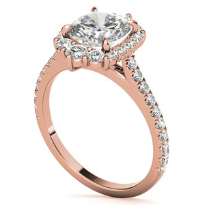 แหวนแต่งงาน/หมั้นเพชรทรงคุชชั่นสีเหลืองน่ารัก ประดับเพชรแล็บโกรว์ 14K/18K ทองคำขาว รับรองโดย IGI - Product Image 6