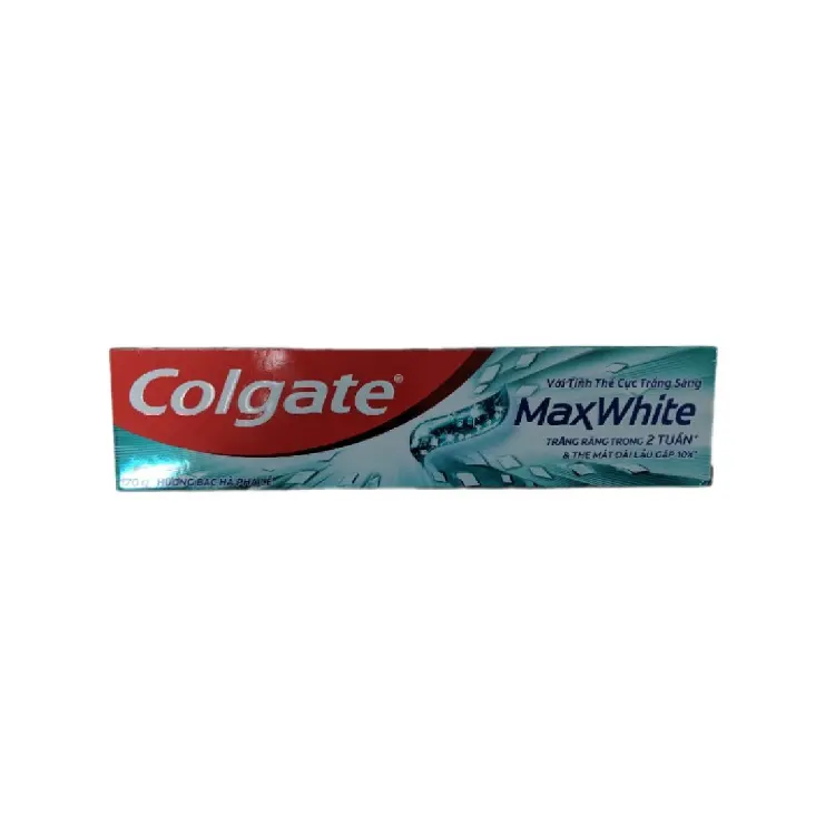 Colgate kem đánh răng maxwhite làm trắng 170G chuyên nghiệp bán buôn Chất lượng cao kem đánh răng chăm sóc răng miệng