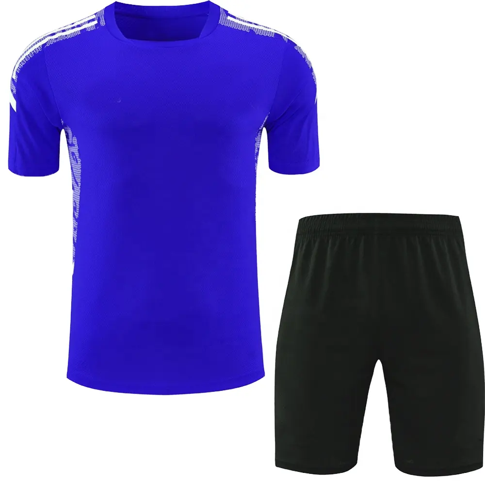 Heren Voetbalshirt En Korte Broek Set Voor Jeugdvoetbal Shirt Korte Set Met Custom Design Volwassen Keeper Uniform Tenue