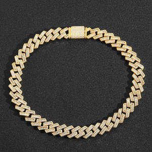 Collar de Cadena con Diamantes Engastados Personalizado, el Más Vendido, con Acabado Premium para Eventos de Moda Urbana y Estilo de Celebridades - Product Image 1