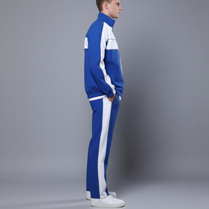 Custom Men Nylon <b>Waterproof</b> <b>Tracksuit</b> Breathable Sportswear Zipper Side Pocket OEM Wholesale Comfortable Training Set - Product Image 5