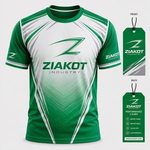 เสื้อยืด ZIAKOT รุ่นใหม่ ออกแบบสำหรับผู้ชาย สีเทา ชมพู ดำ-ฟ้าอ่อน สำหรับออกกำลังกาย - Product Image 6