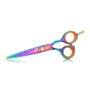 Tijeras de Peluquería Profesionales de Acero Inoxidable con Alto Contenido de Carbono, Mango de Cerámica, para Hombres y Mujeres, con Logotipo Personalizado, Afiladas para el Cabello - Product Image 2