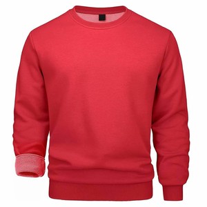 Nouveau sweat-shirt blanc à col rond pour homme, coupe classique, tricoté en 100 % coton French Terry, pull décontracté pour l'automne, OEM ODM - Product Image 3