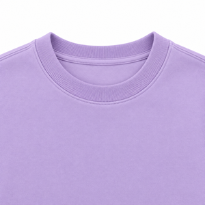 เสื้อสเวตเชิ้ตคอกลมสีลาเวนเดอร์สำหรับผู้ชาย ผ้าฟลีซ ทรงปกติ แขนยาว สีพื้น สวมใส่สบาย - Product Image 3