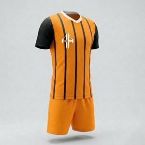 Uniforme de Fútbol de Primera Calidad con Cuello en V, Diseño OEM, Tela 100% Poliéster, Color Liso - Product Image 3