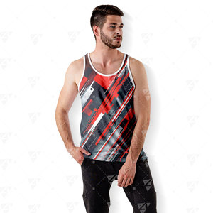 New Arrival Custom <b>Men</b> Tank Top Plus Size Sporty Gym <b>Singlet</b> Breathable Lightweight Quick Dry Sleeveless - Product Image 4