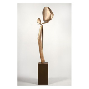 Décoration abstraite contemporaine en laiton style Pop Art – Ornement métallique artisanal haut de gamme pour l'exportation Diwali - Product Image 1