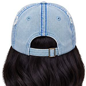 Gorra de Béisbol Casual para Mujer, Azul Claro, con Bordado Rhoyalty, Estilo Dad Hat, Visera Curva Desgastada, Hebilla Ajustable - Product Image 6